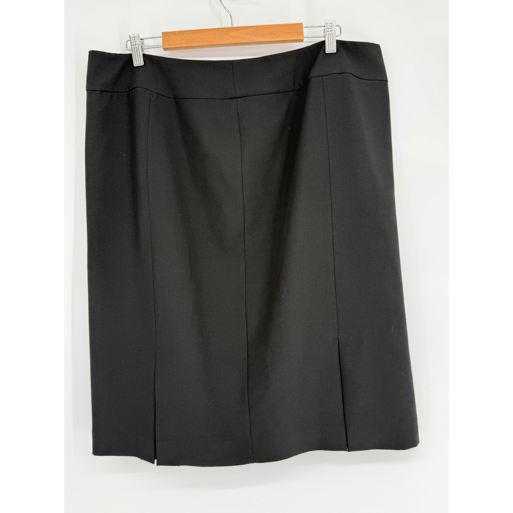 Black‎ Label by Evan-Picone Black Pencil Skirt Professional Knee Length Sz 18